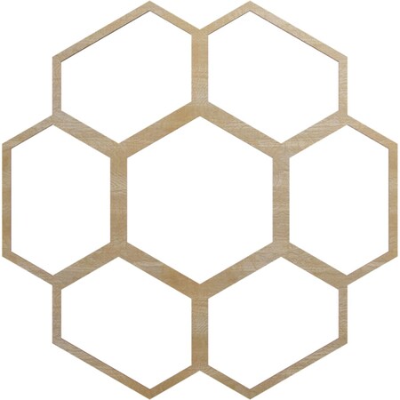 Ekena Millwork Florin Wood Fretwork Pierced Ceiling Medallion, Birch, 28"OD x 9 7/8"ID x 3/8"T CMWP28X28X0375FOBI
